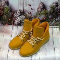 ботинки валяные рыжие
